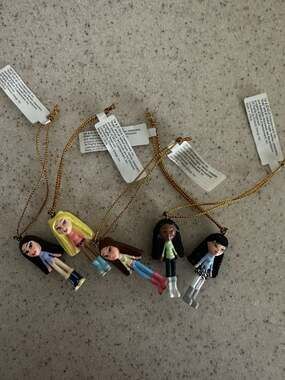 Lot of 5 Vintage 2004 Bratz Doll Christmas Ornaments Enesco MGA Entertainment